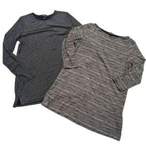 Lot 2 J.Jill Womens S Small Wearever Collection Tunic Shirt Long Top‎